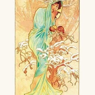 Winter by Alphonse Mucha