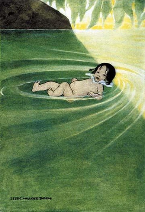 With Nothing On by Jessie Willcox Smith