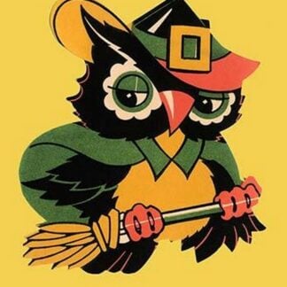 Wizard Owl on Broomstick