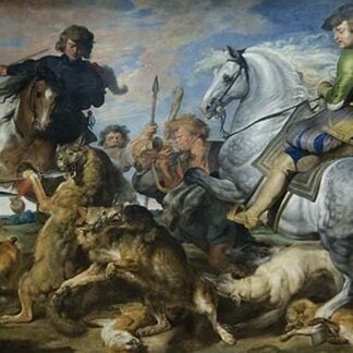 Wolf & Fox Hunt by Workshop; Peter Paul Rubens
