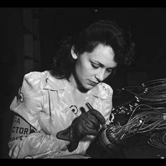 Woman Aircraft Worker by David Brandsby