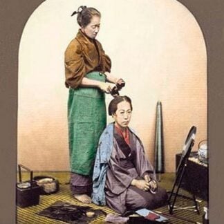 Woman having Her Hair Done by Von Stillfried