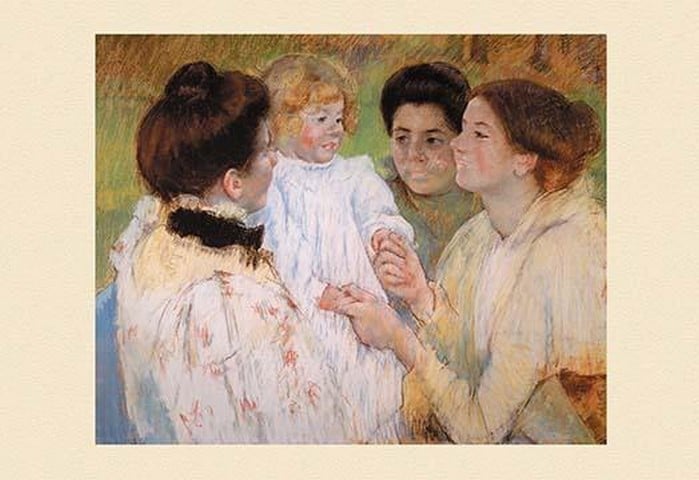 Women Admiring a Child by Mary Cassatt