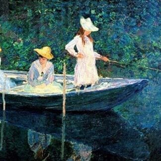 Women fishing by Claude Monet