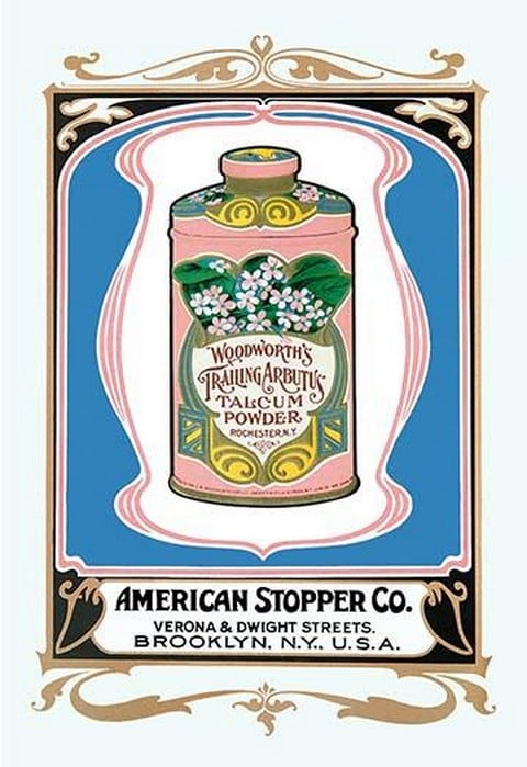 Woodworth's Trailing Arbutus Talcum Powder