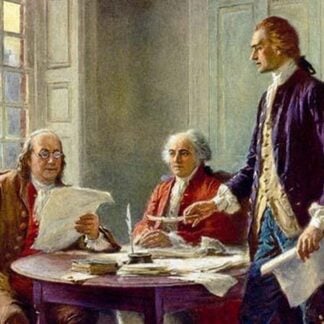Writing the Declaration of Independence in 1776 by Jean Leon Gerome Ferris