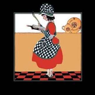 Young Girl Reads a Recipe Book by Maxfield Parrish