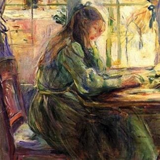 Young Girl Writing by Berthe Morisot