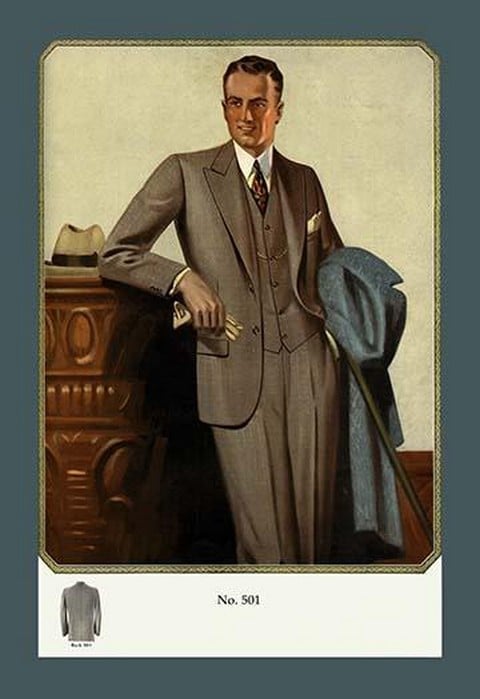 Young Men's Two-Button Sack