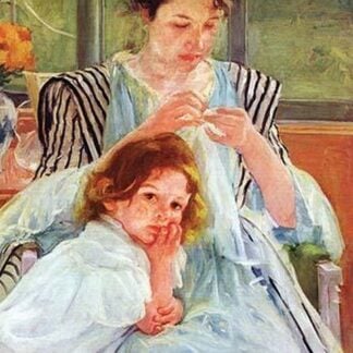 Young Mother Sewing by Mary Cassatt