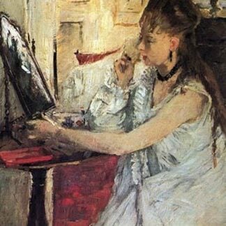 Young Woman Powdering Her Face by Berthe Morisot