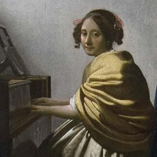 Young Woman Seated at a Virginal by Johannes Vermeer