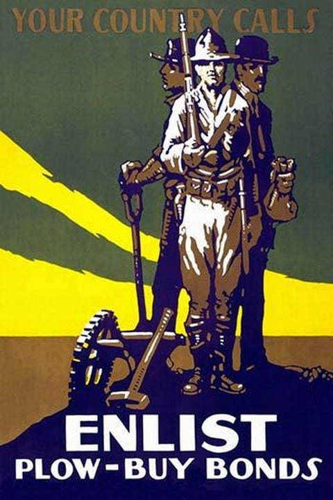 Your Country Calls - Enlist - Plow - Buy Bonds by Albert Frank