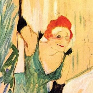 Yvette Guilbert Greets the Audience by Henri de Toulouse-Lautrec