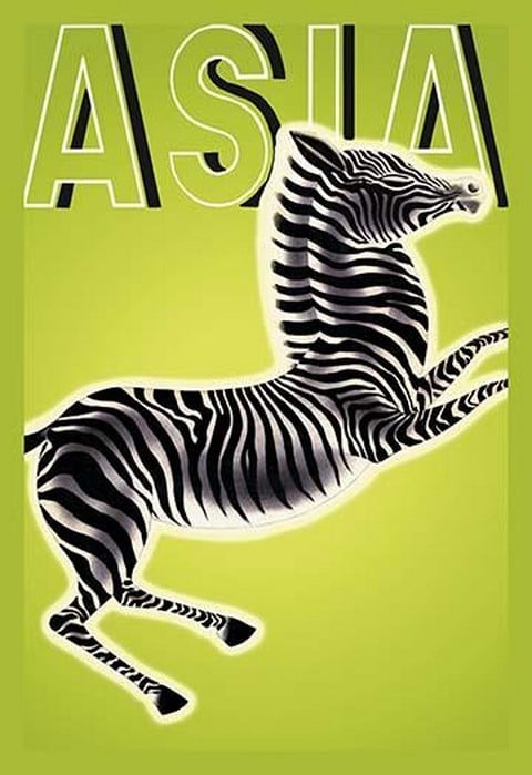 Zebra w/TITLE by Frank McIntosh