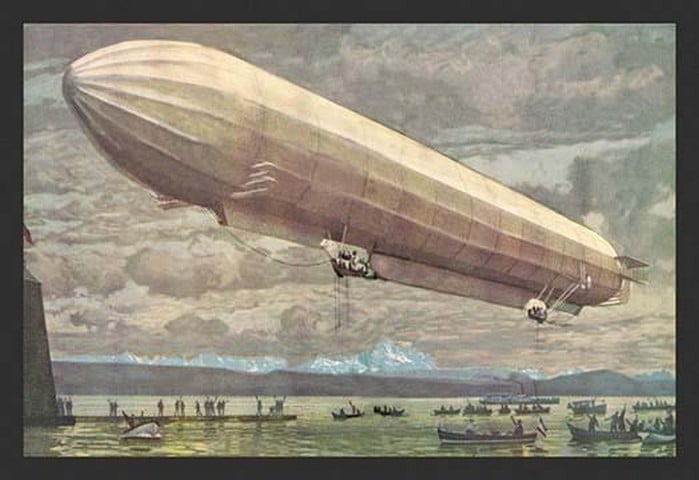 Zeppelin Above Lake Constance