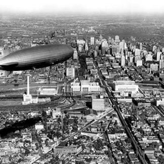 Zeppelin Above Philadelphia by Free Library of Philadelphia